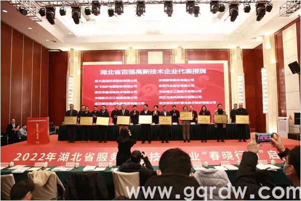 湖北省百强高新技术企业代表授牌
