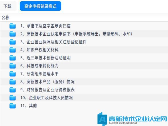 海南省高新技术企业光盘刻录文件目录要求