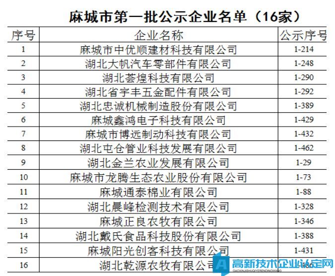 喜讯！麻城市新增63家国家级高新技术企业
