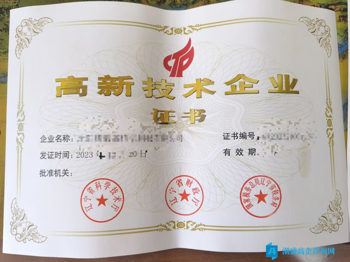 出售23年沈阳高新技术企业，科技公司，小规模纳税B，可迁出